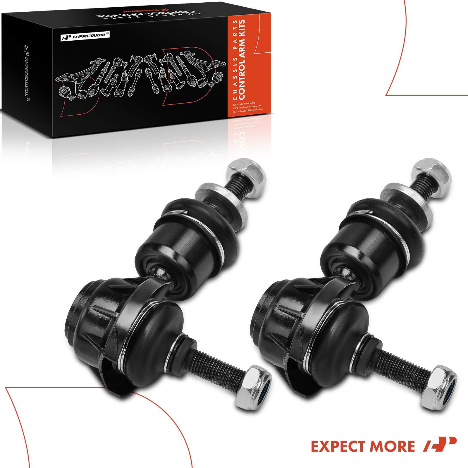 A-Premium suspension parts box shows ready-to-use components