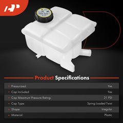 A-Premium C-Max fitment coolant reservoir with cap, engineered for reliable coolant expansion