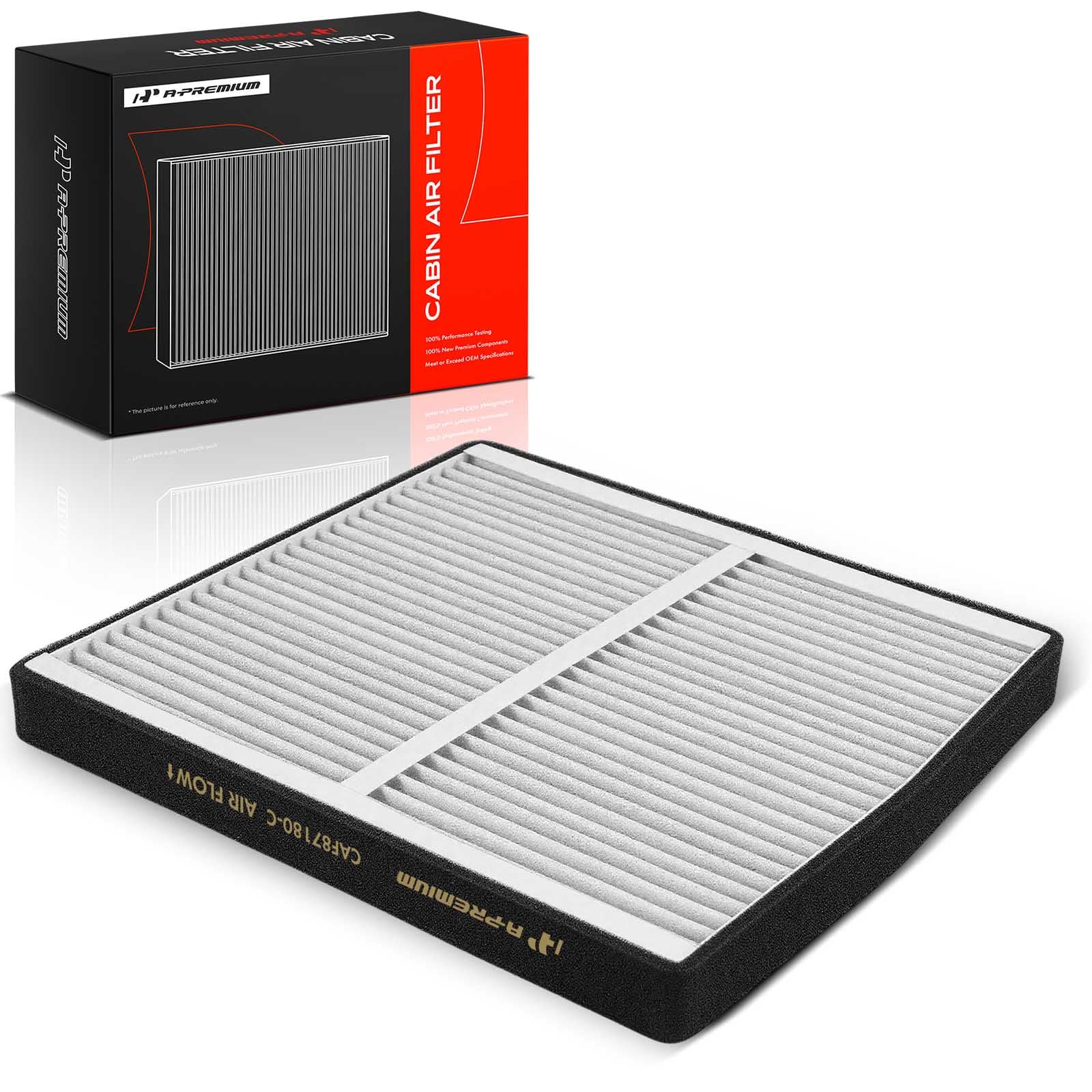 A-Premium cabin filter with precise dimensions fits Volvo under the glove box.