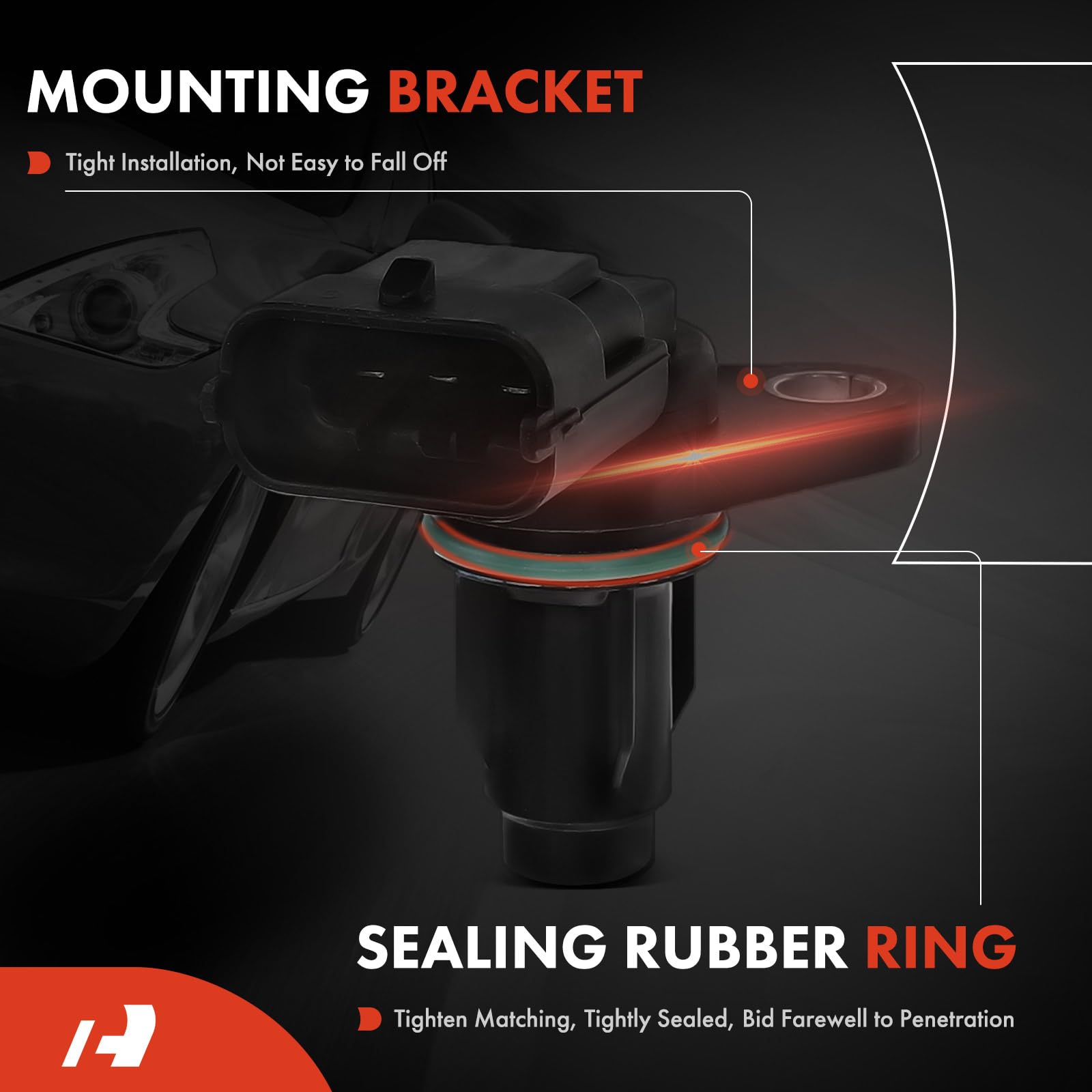 A-Premium camshaft position sensor for Kia Forte Koup, front view, supports precise ignition control.
