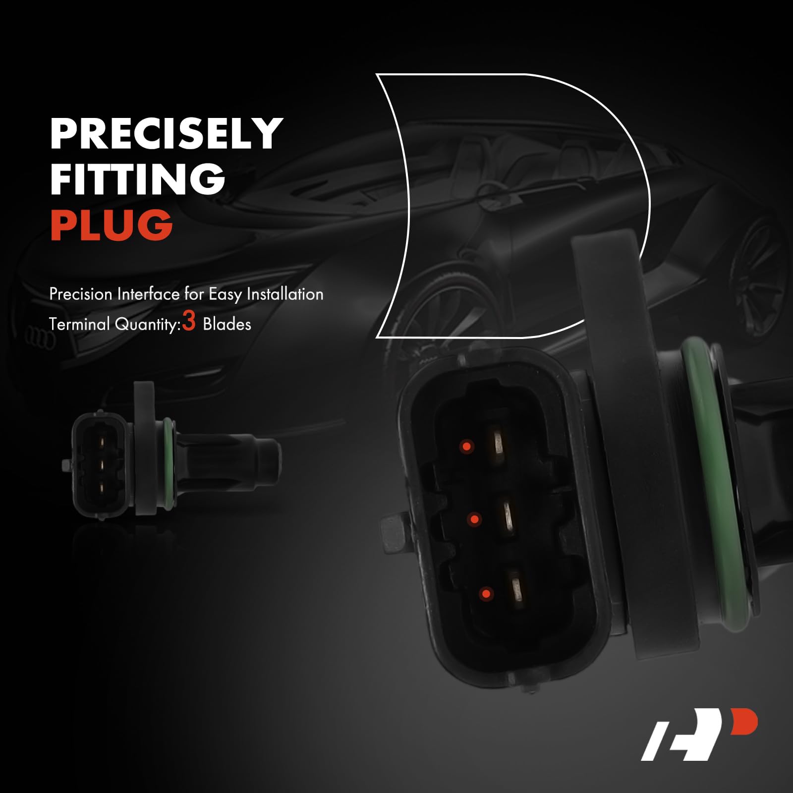 A-Premium camshaft position sensor for Seltos, 2021-2023, front view, aids smooth acceleration.