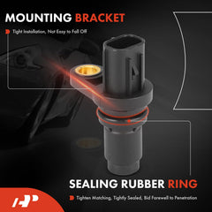 A-Premium camshaft sensor connector detail showing blade terminals for secure fit.