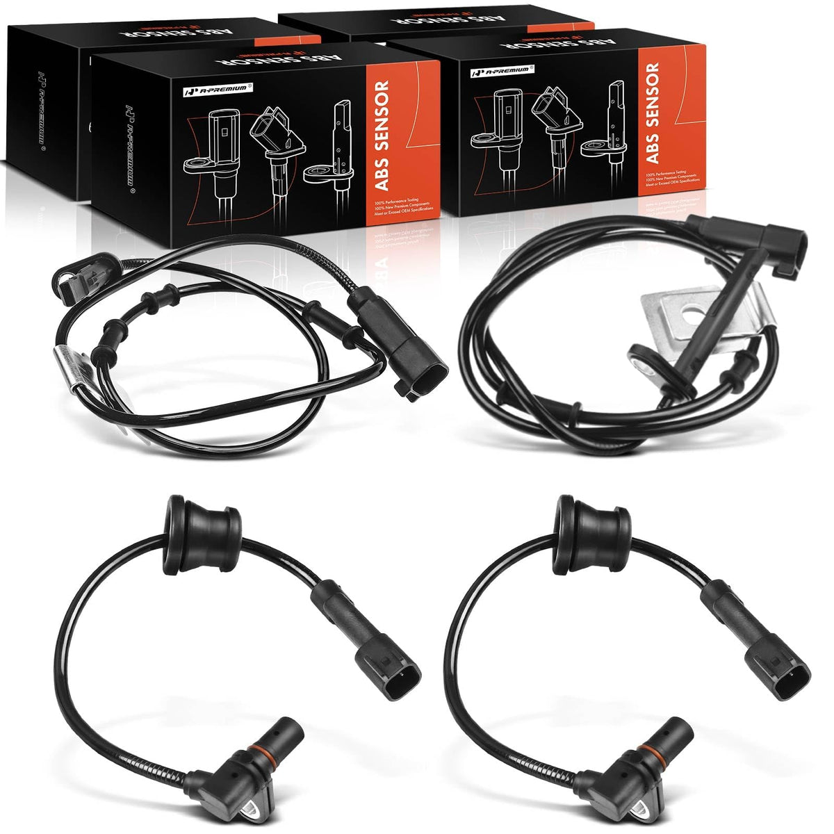 A-Premium ABS wheel speed sensor for Chevrolet Equinox front driver-side with improved braking data