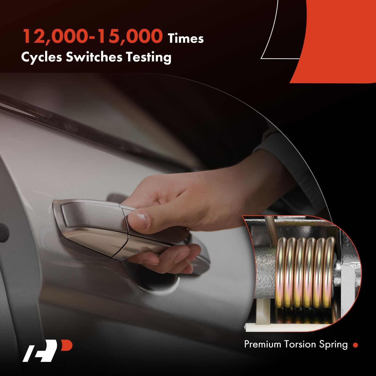 A-Premium chrome lock-hole design enables secure key access.