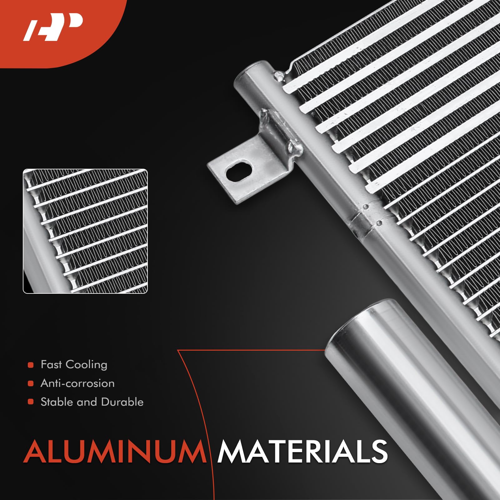 A-Premium condenser side profile highlights slim design for easier installation.