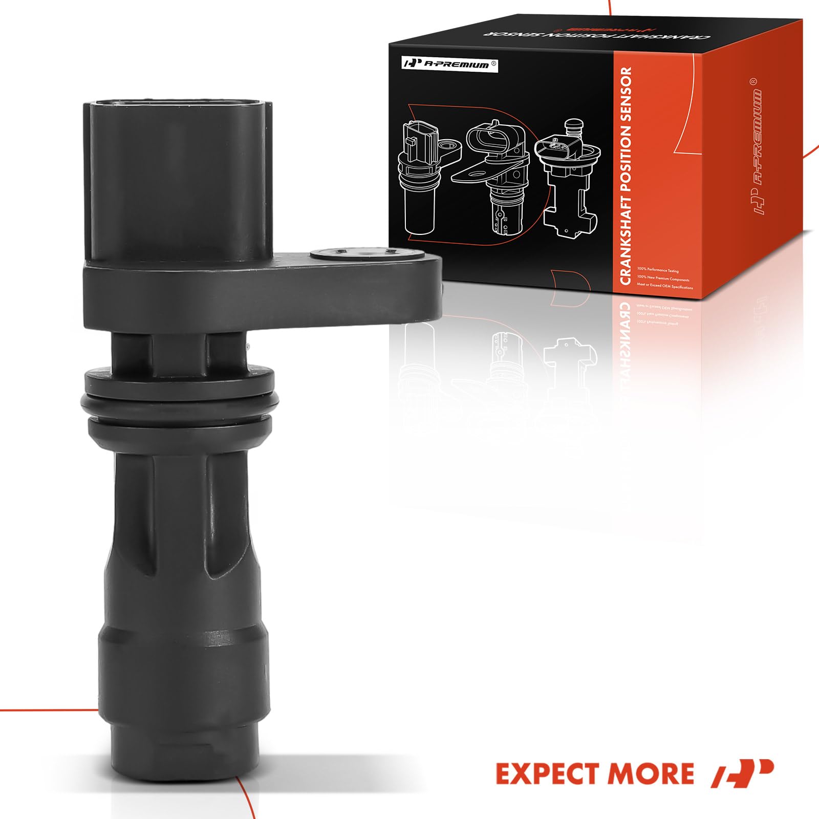 A-Premium OE replacement crankshaft sensor ready for deep engine fitment