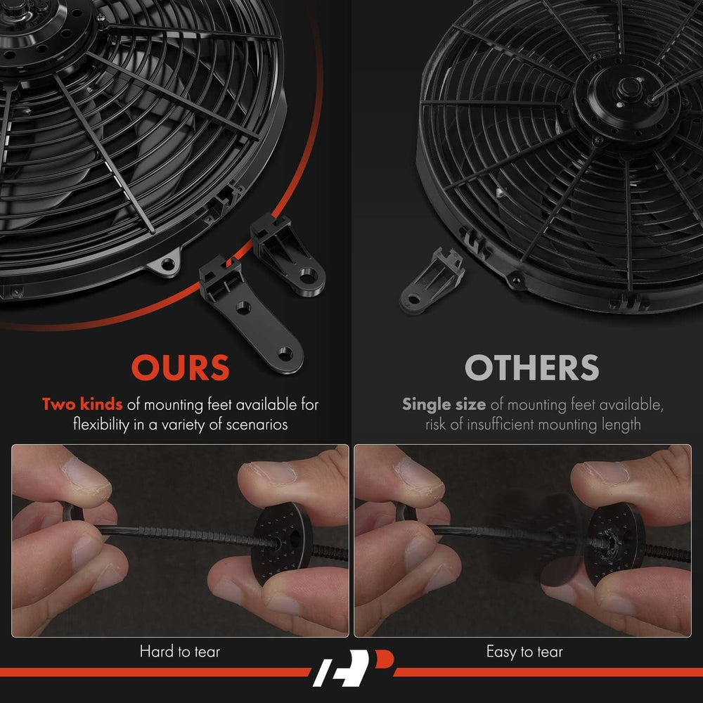 A-Premium curved blade design for smoother airflow and lower noise
