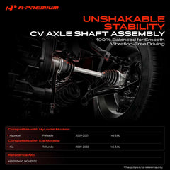 A-Premium CV axle front-right for Hyundai Palisade 2020-2021 enhances drivetrain durability
