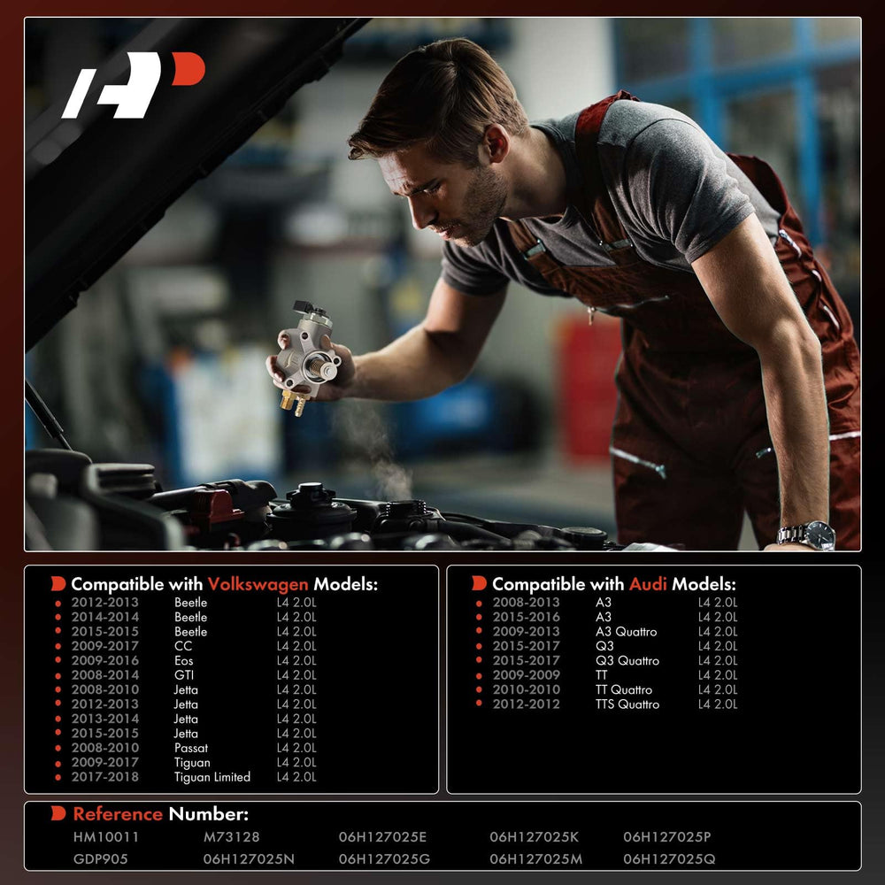 A-Premium HPFP bolts included for quick, secure installation