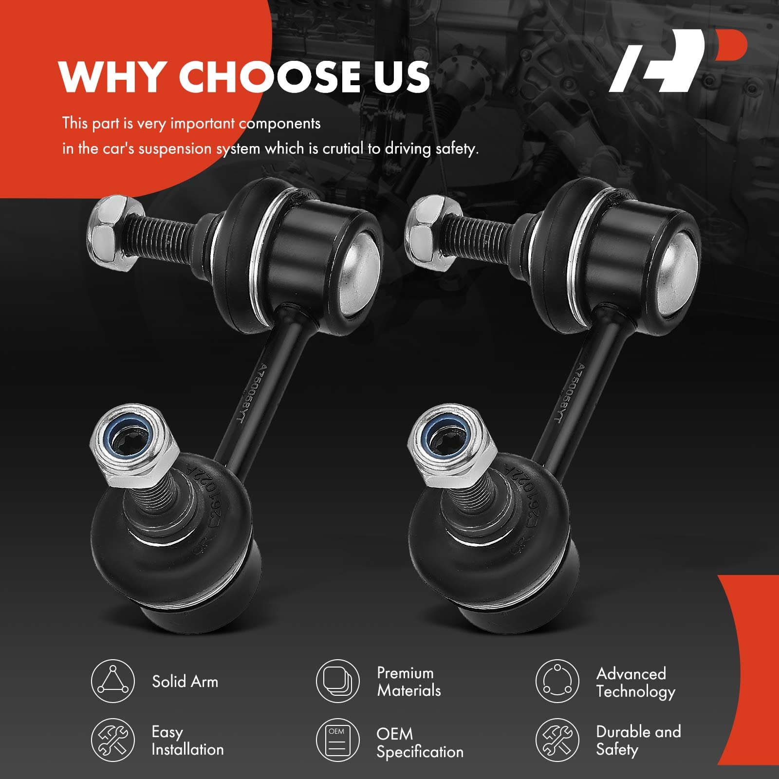 A-Premium Dodge Avenger stabilizer links enhance handling confidence.
