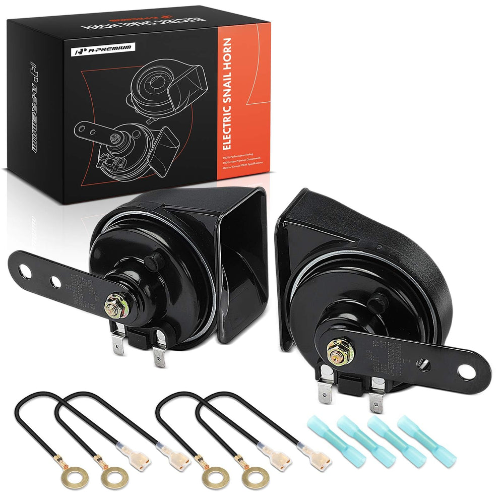 A-Premium dual snail horn 80mm in use in vehicle, ready to alert on the road.