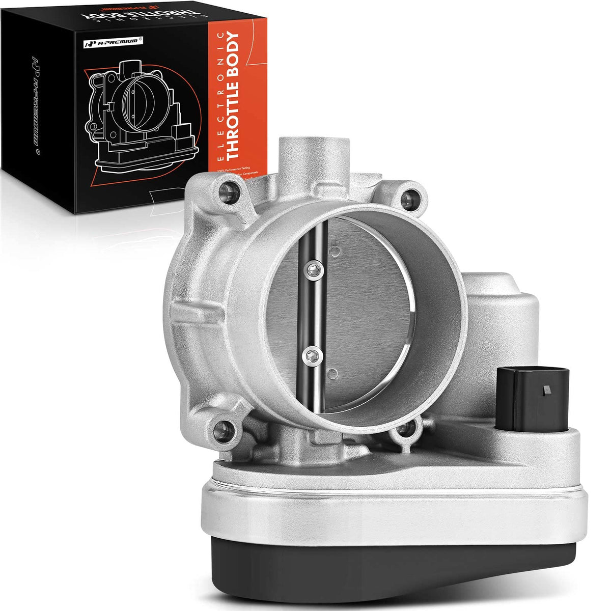 A-Premium electronic throttle body with aluminum housing delivers durable performance.