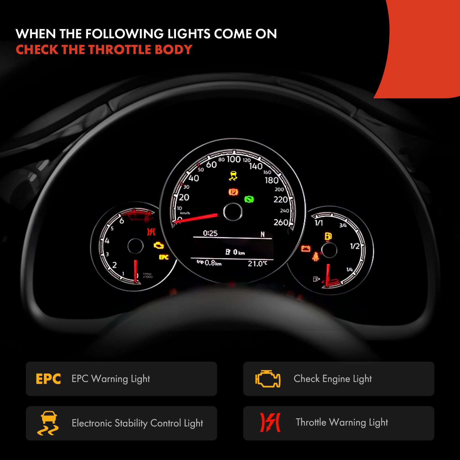 A-Premium throttle body for Hummer H3 2006-2007 improves response and drive feel.