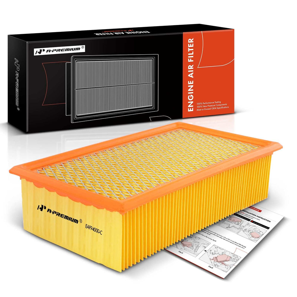A-Premium engine air filter front-fitment view for Ford 7.3L Super Duty