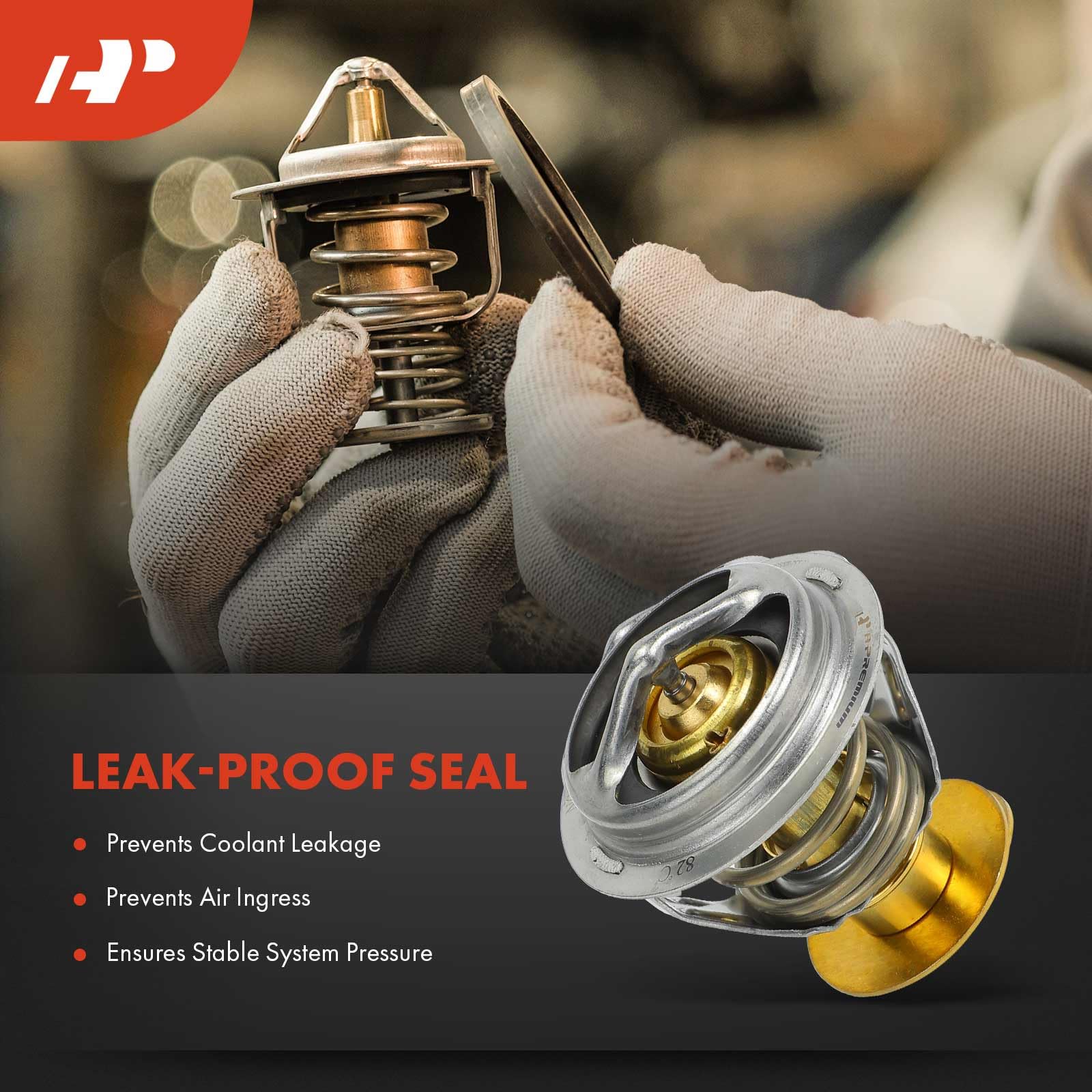 Lincoln Aviator 4.6L with A-Premium thermostat in engine compartment