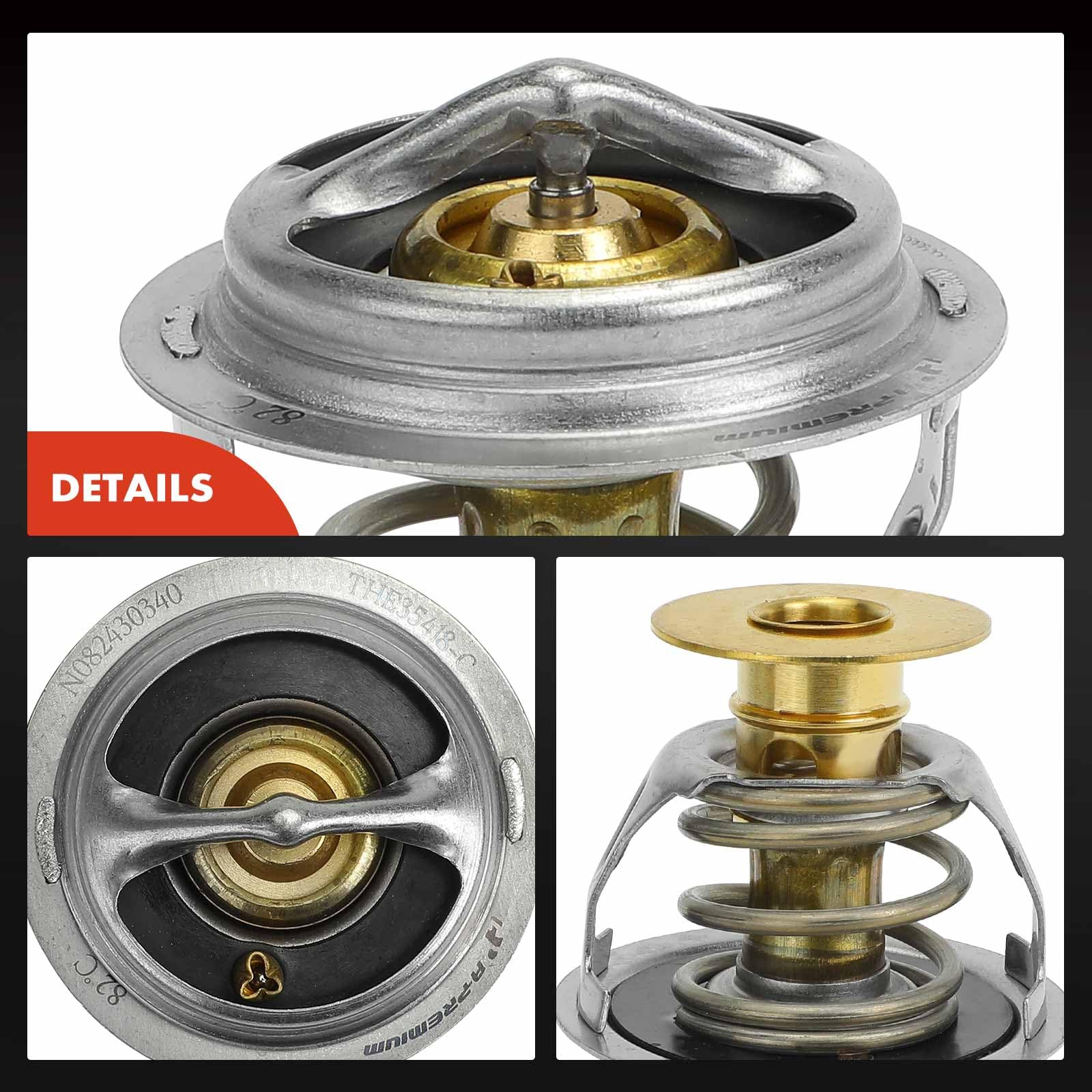 Close-up of A-Premium thermostat suitable for Mercury Cougar and related models