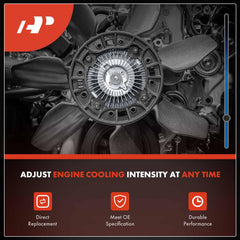 A-Premium fan clutch side view showing slim profile suitable for tight engine bays