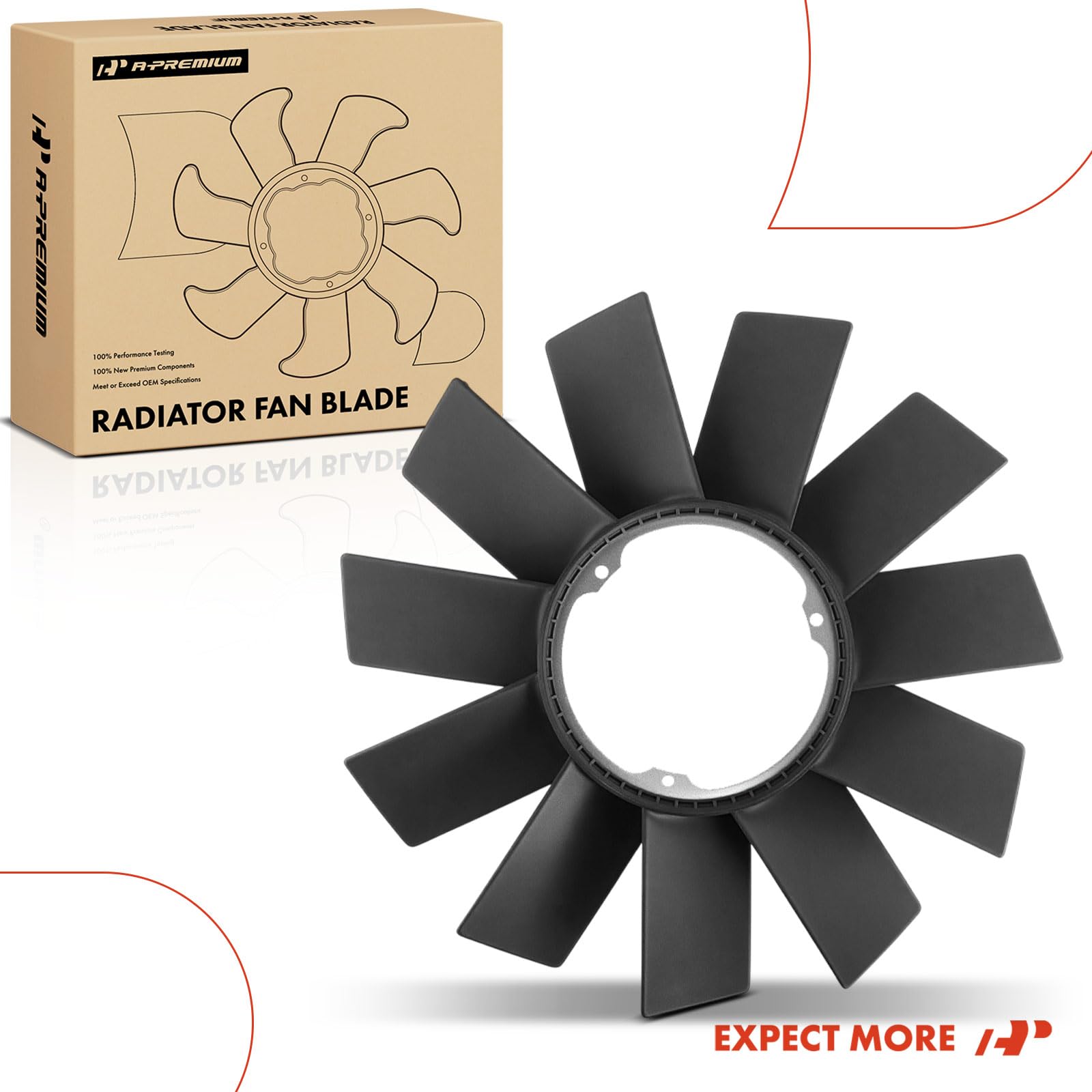 A-Premium 328i E46 blade enhances cooling at highway speeds