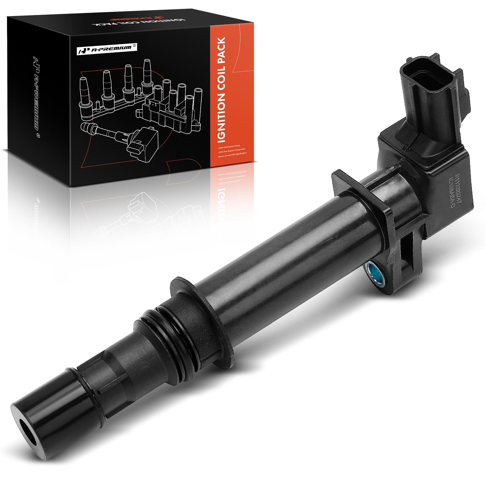 A-Premium ignition coil pack for Dakota Ram 1500, top view, reliable ignition component.