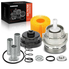 A-Premium engine oil filter cap kit, top view, designed for quick maintenance.