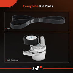 A-Premium belt detail highlighting durable belt for quiet engine operation.