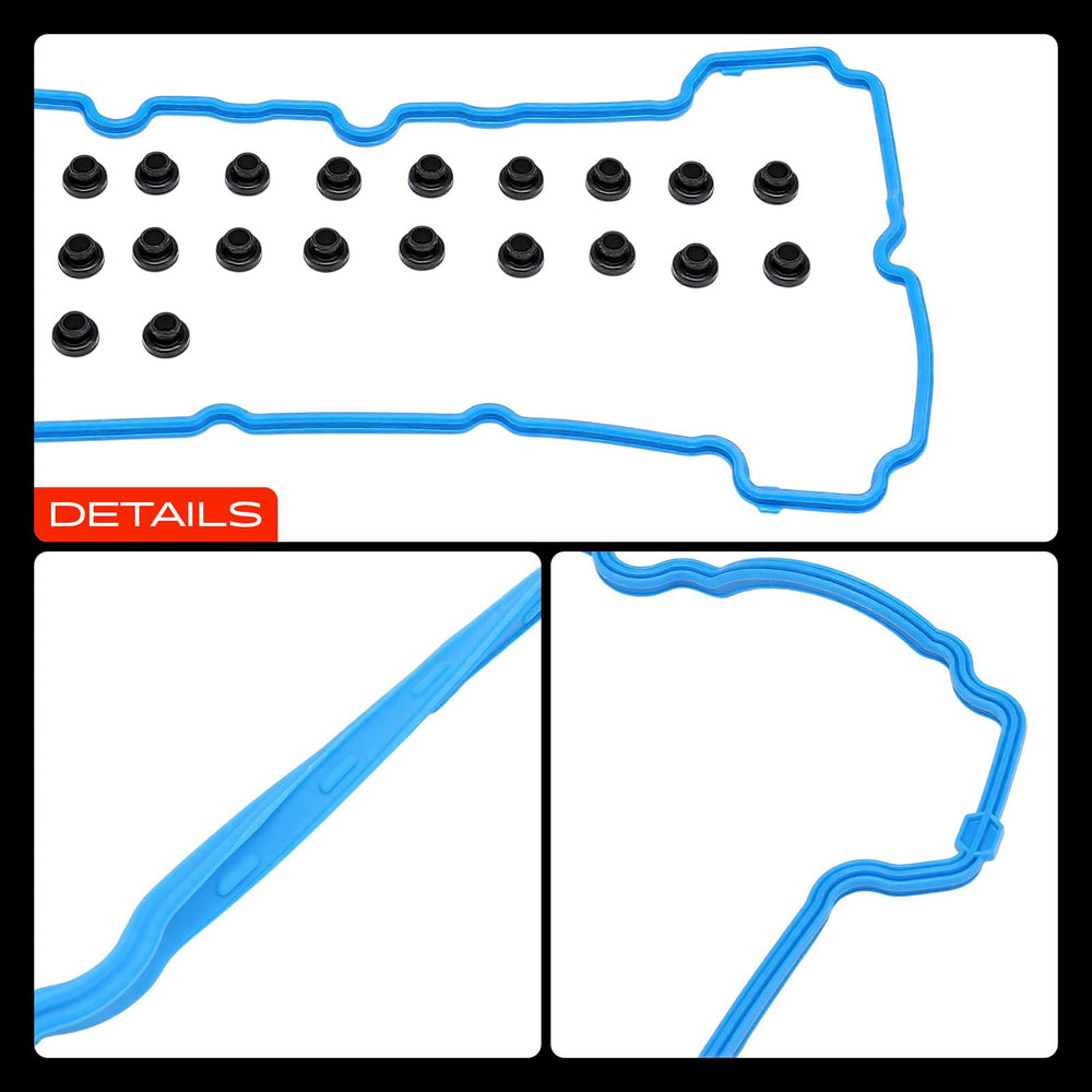 A-Premium Engine Valve Cover Gasket Kit includes 28 valve cover grommets for all ports