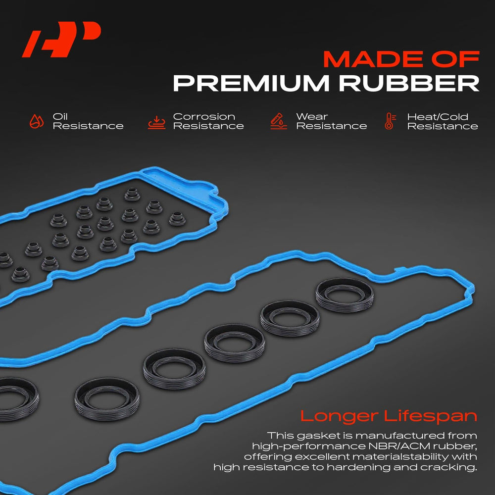 A-Premium Engine Valve Cover Gasket Kit packaging shows complete kit for easy replacement