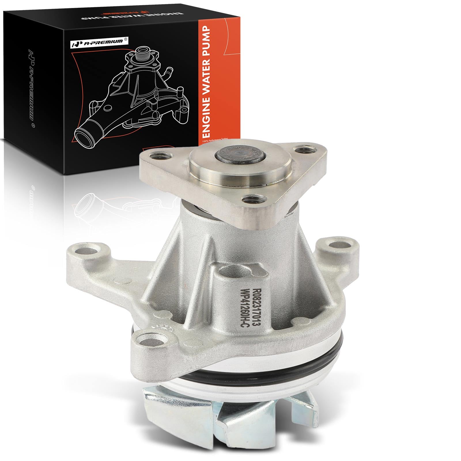 A-Premium water pump with aluminum housing for durable cooling performance