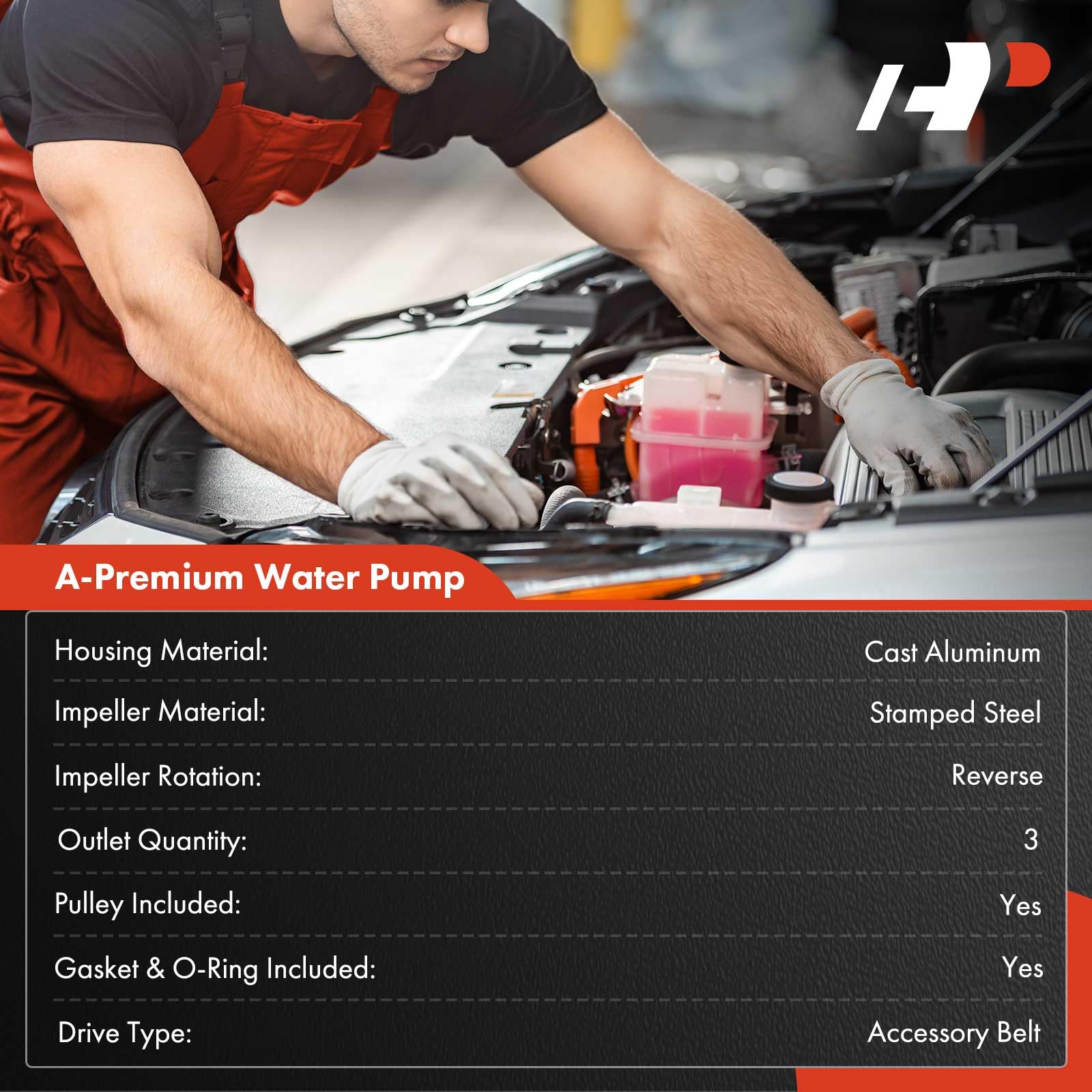 A-Premium water pump gasket seals effectively to prevent leaks