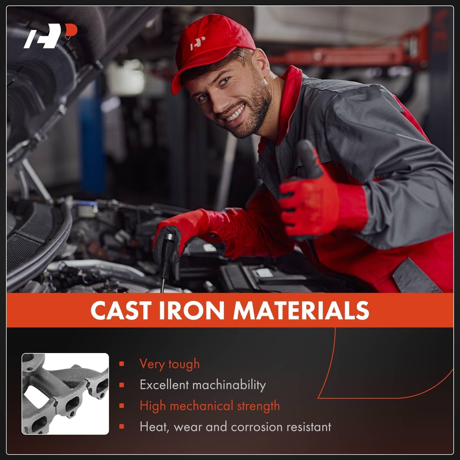 A-Premium exhaust manifold kit for Chrysler 200, direct replacement design.