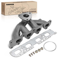 A-Premium exhaust manifold L4 2.4L installed in engine bay for improved exhaust flow