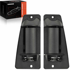 A-Premium rear-left extended cab door handle in textured black finish for Chevy/Sierra replacement
