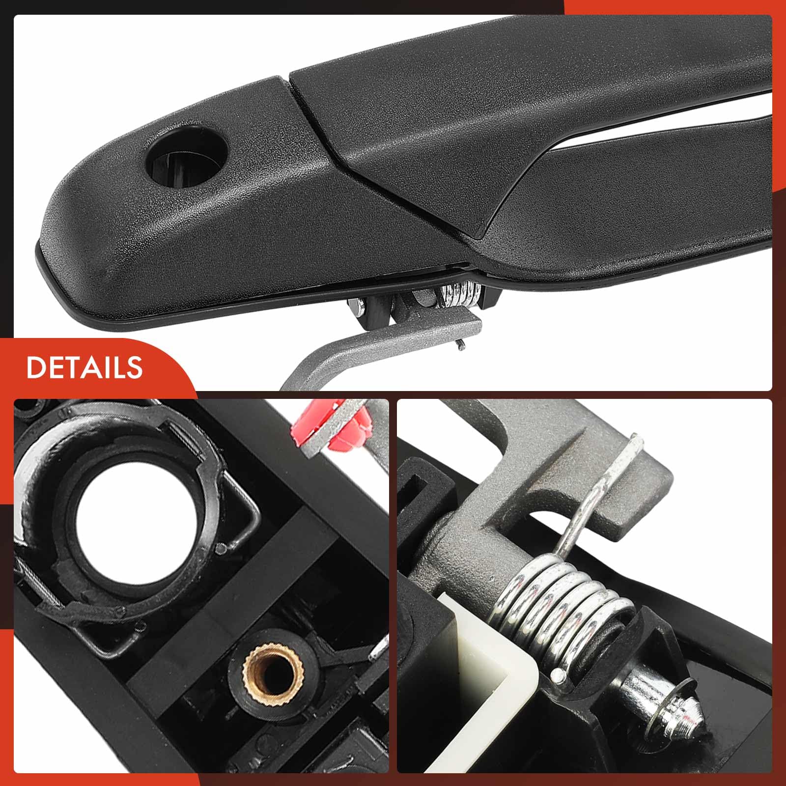 A-Premium front-driver-side exterior handle for Suburban 1500, textured black.