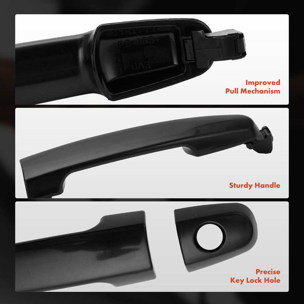 A-Premium exterior door handle for Toyota RAV4 rear right, easy DIY install