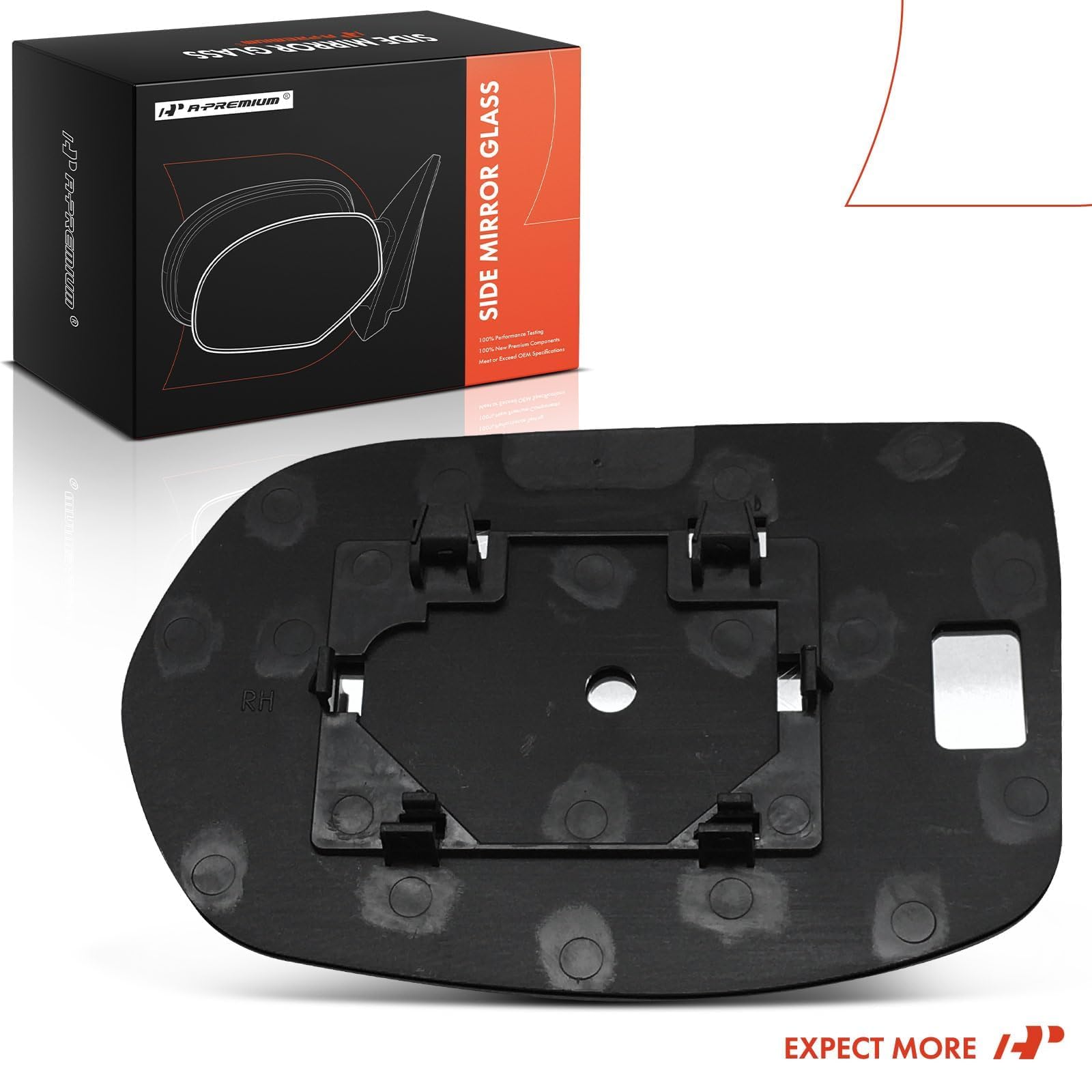 A-Premium external mirror glass assembly for straightforward vehicle replacement.