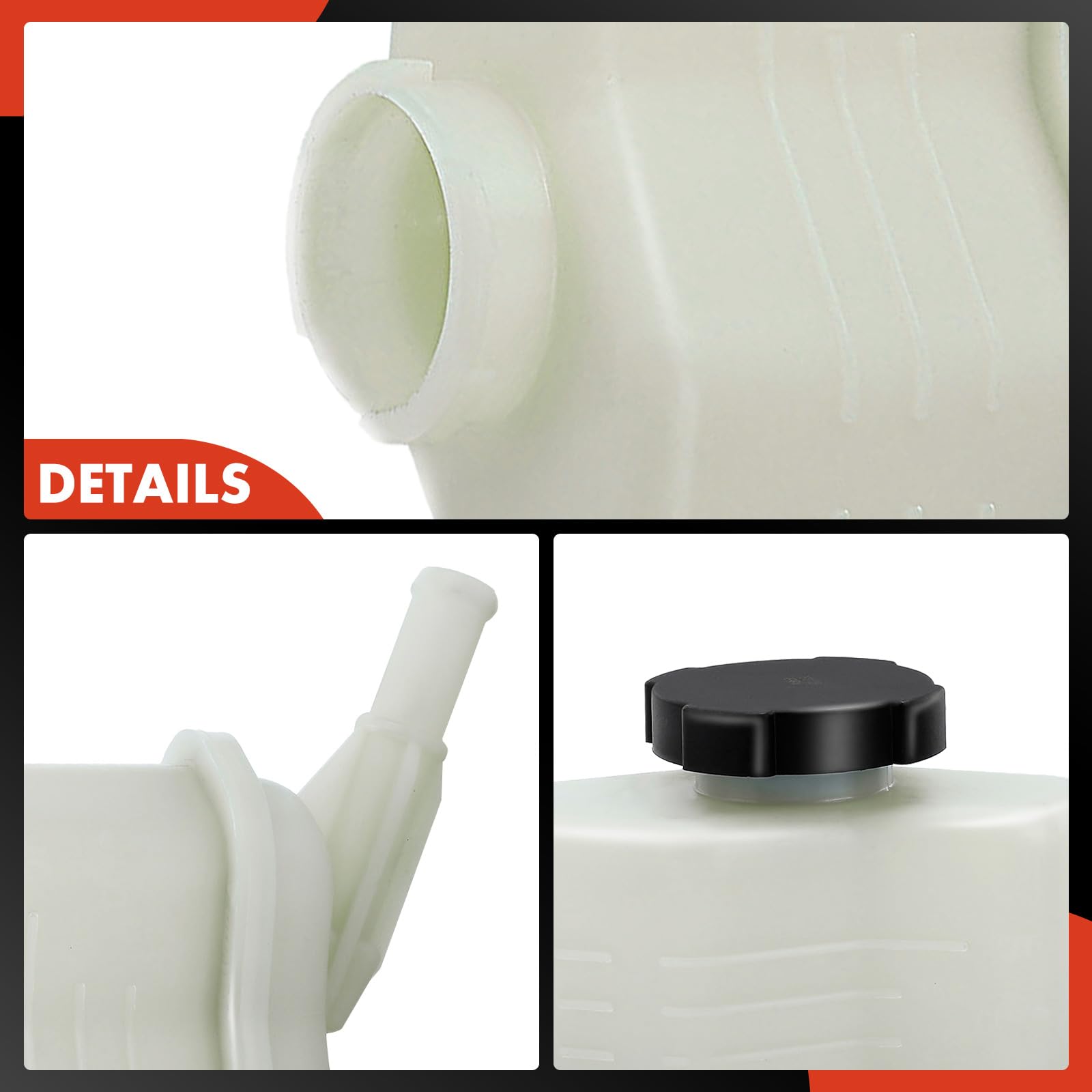 Altima and Maxima compatible, OEM-style reservoir in engine bay