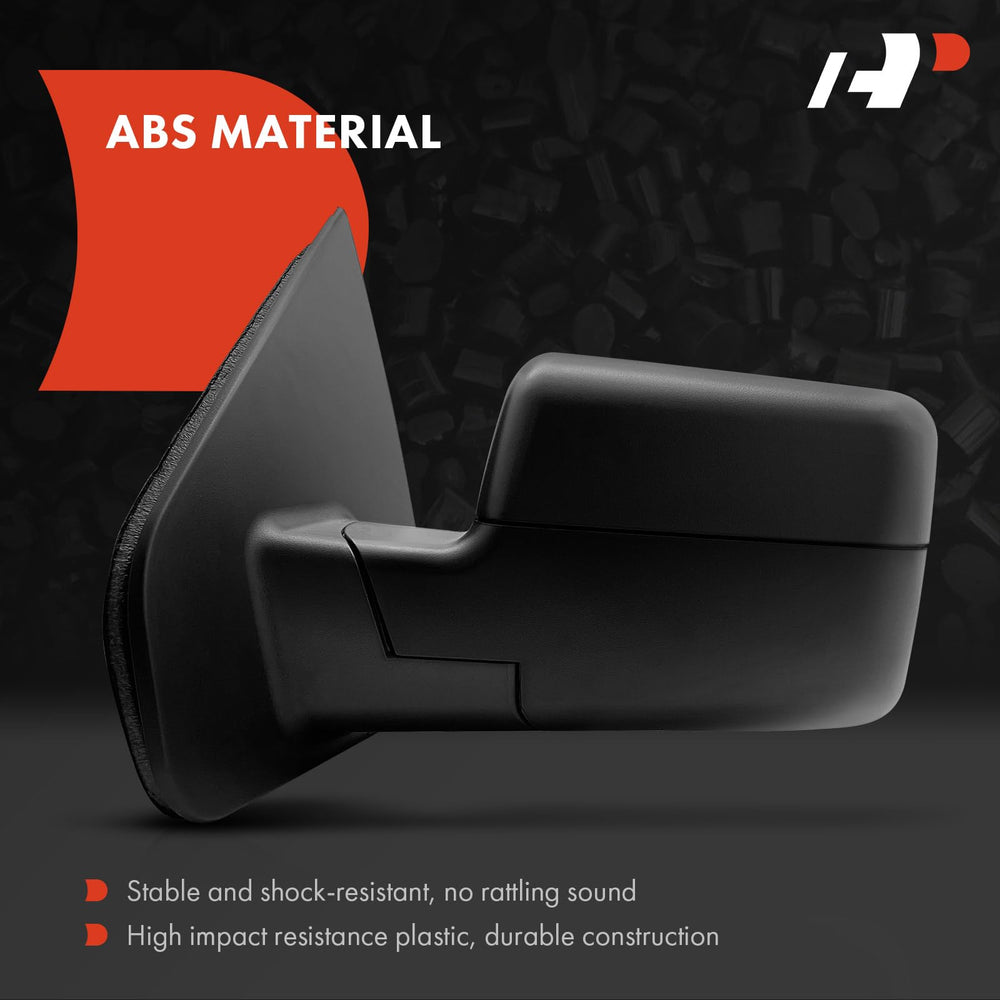 A-Premium flat glass design supports accurate, glare-free reflections for safer driving.