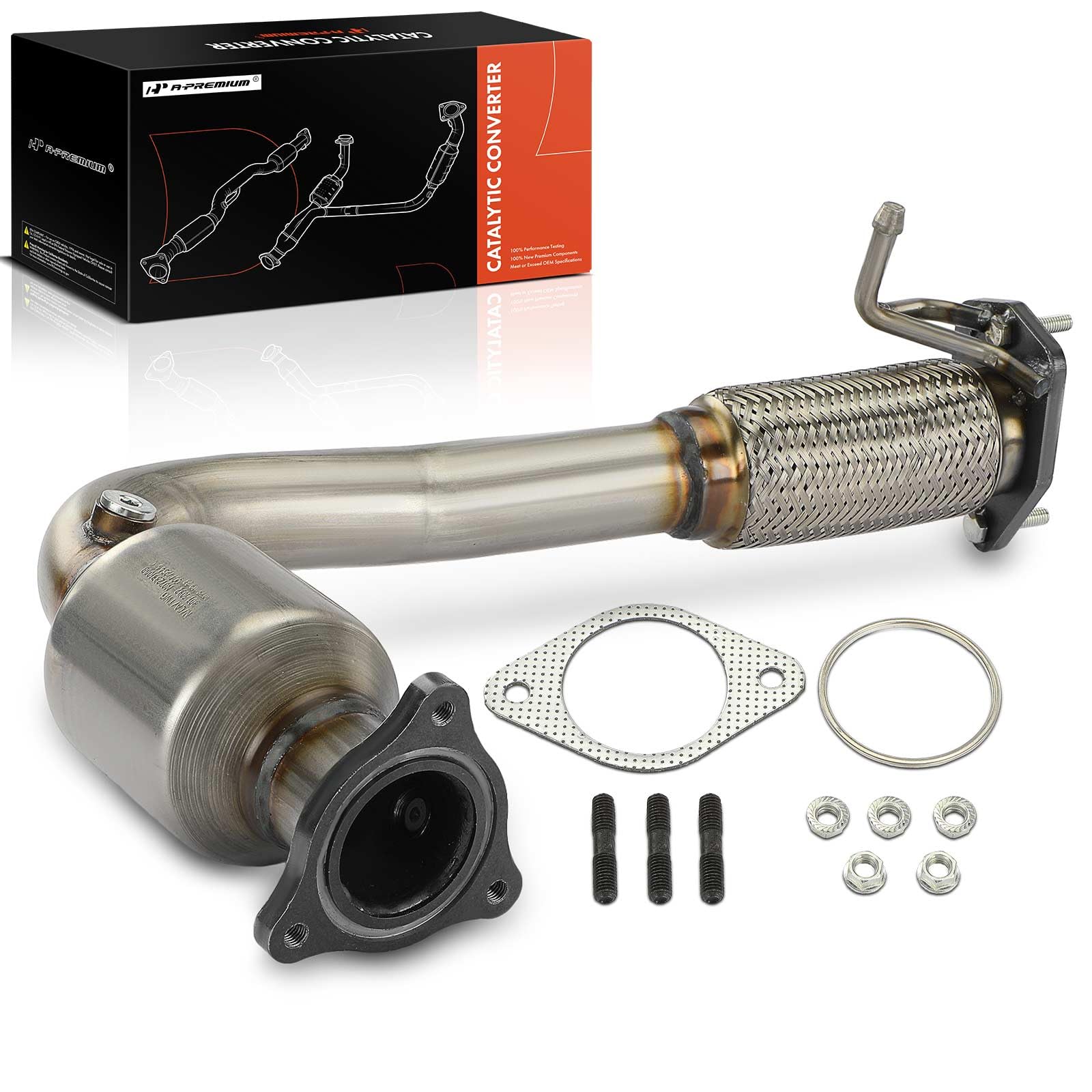 A-Premium front catalytic converter for Chevy Captiva Sport 2012-2015 with improved exhaust efficiency.