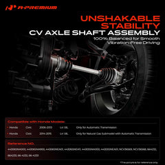A-Premium front CV axle right side, smooth acceleration.