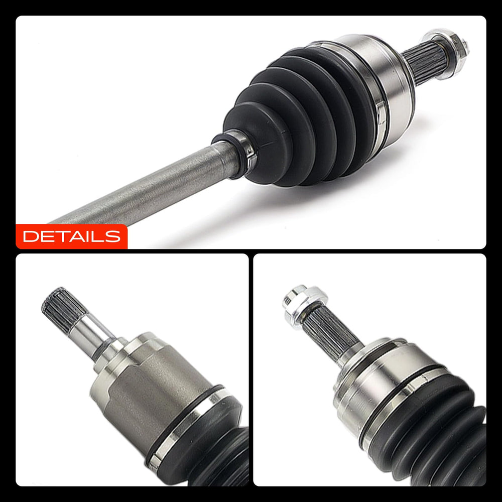 A-Premium front CV axle side view on the right for comparison.