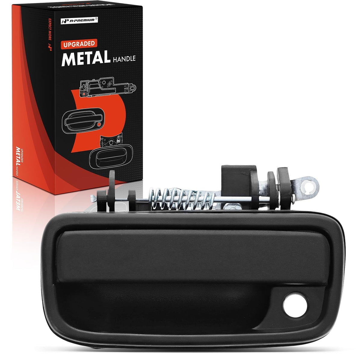 A-Premium front-driver door handle in textured black for durable direct-replacement upgrade
