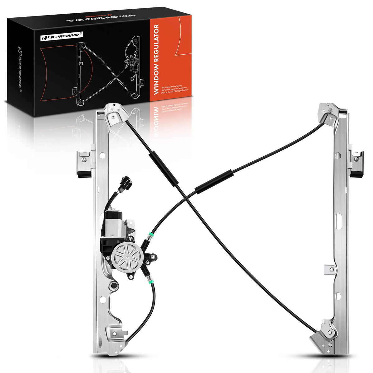 A-Premium front driver-side power window regulator with motor for easy installation