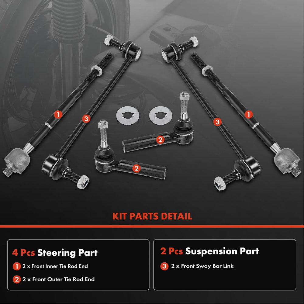 A-Premium front inner tie rod end for Dodge Journey.