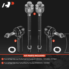 A-Premium front inner tie rod end kit close-up for precise alignment