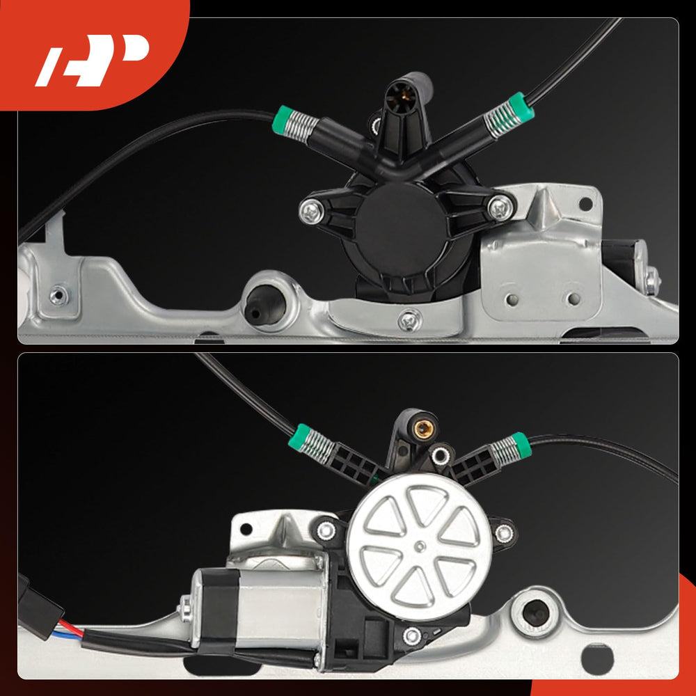 A-Premium front-left regulator assembly ready for direct-fit installation.