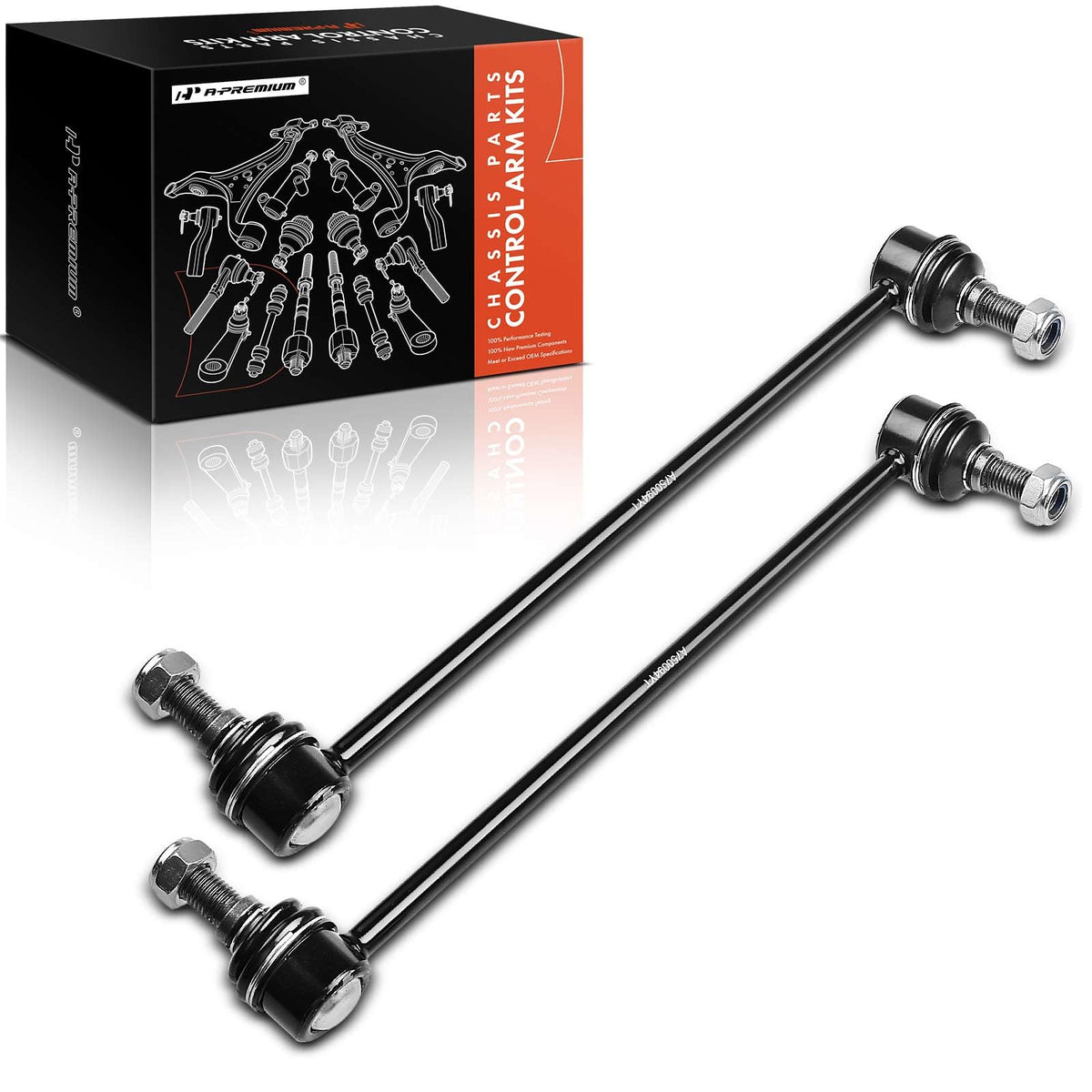 A-Premium front-left sway bar end link enhances steering stability for Nissan/Infiniti.