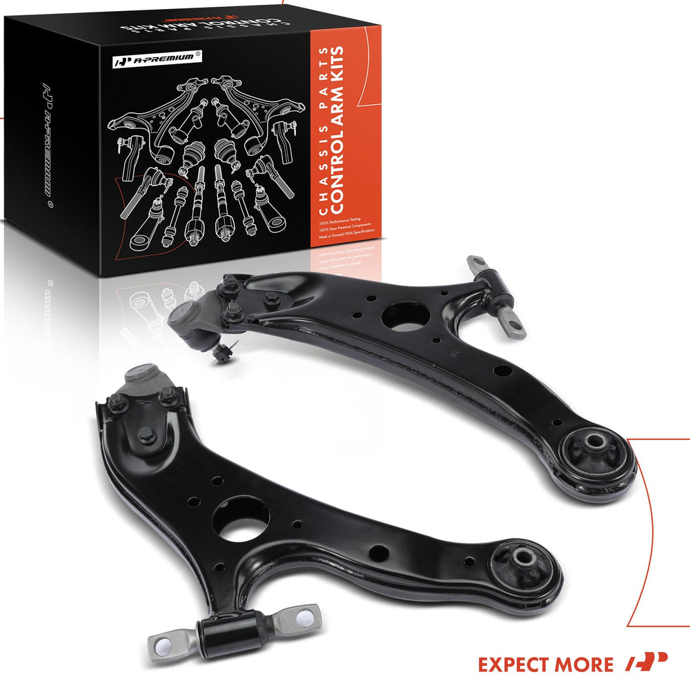 A-Premium front lower arm with reference parts, accurate fit.