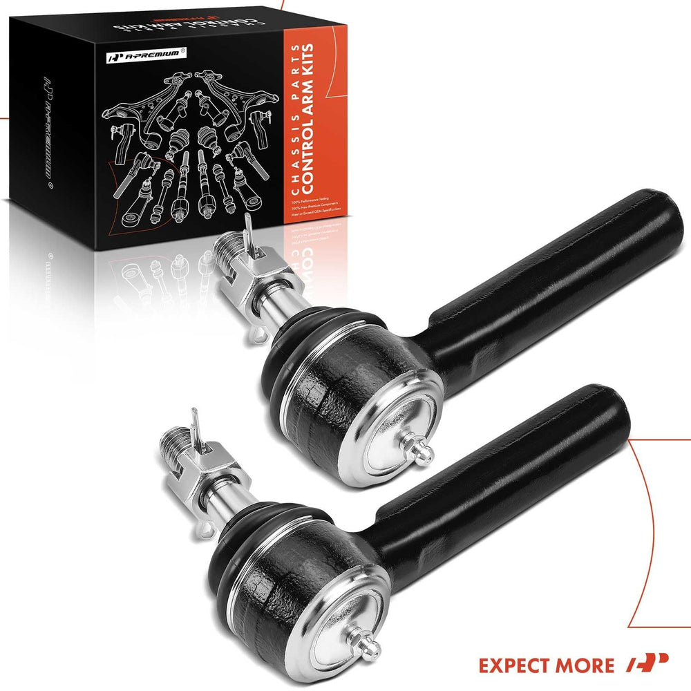 A-Premium front outer tie rod end detail ball stud highlights durable construction.