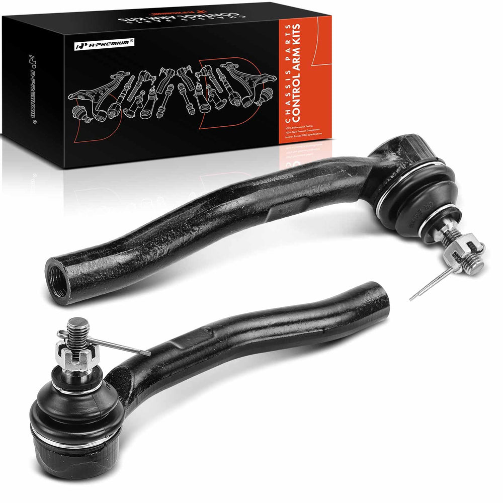 A-Premium front outer tie rod end left for Honda; improves steering precision and control.