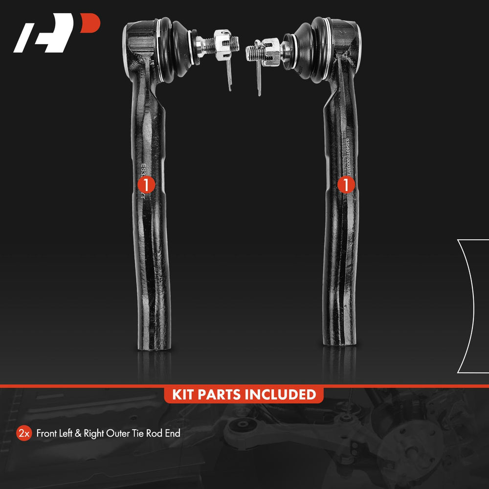 A-Premium front outer tie rod end right for Honda; enhances steering stability.